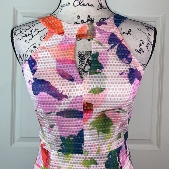 Trina Turk Floral Tropical Multicolor Halter Dress - Picture 5 of 11